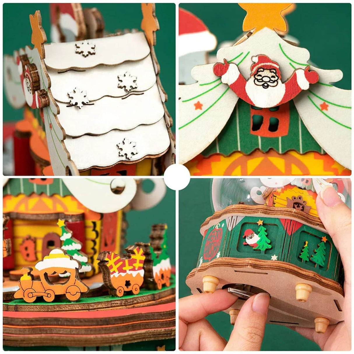Rolife - Miniatura Armable Christmas Town Caja Musical