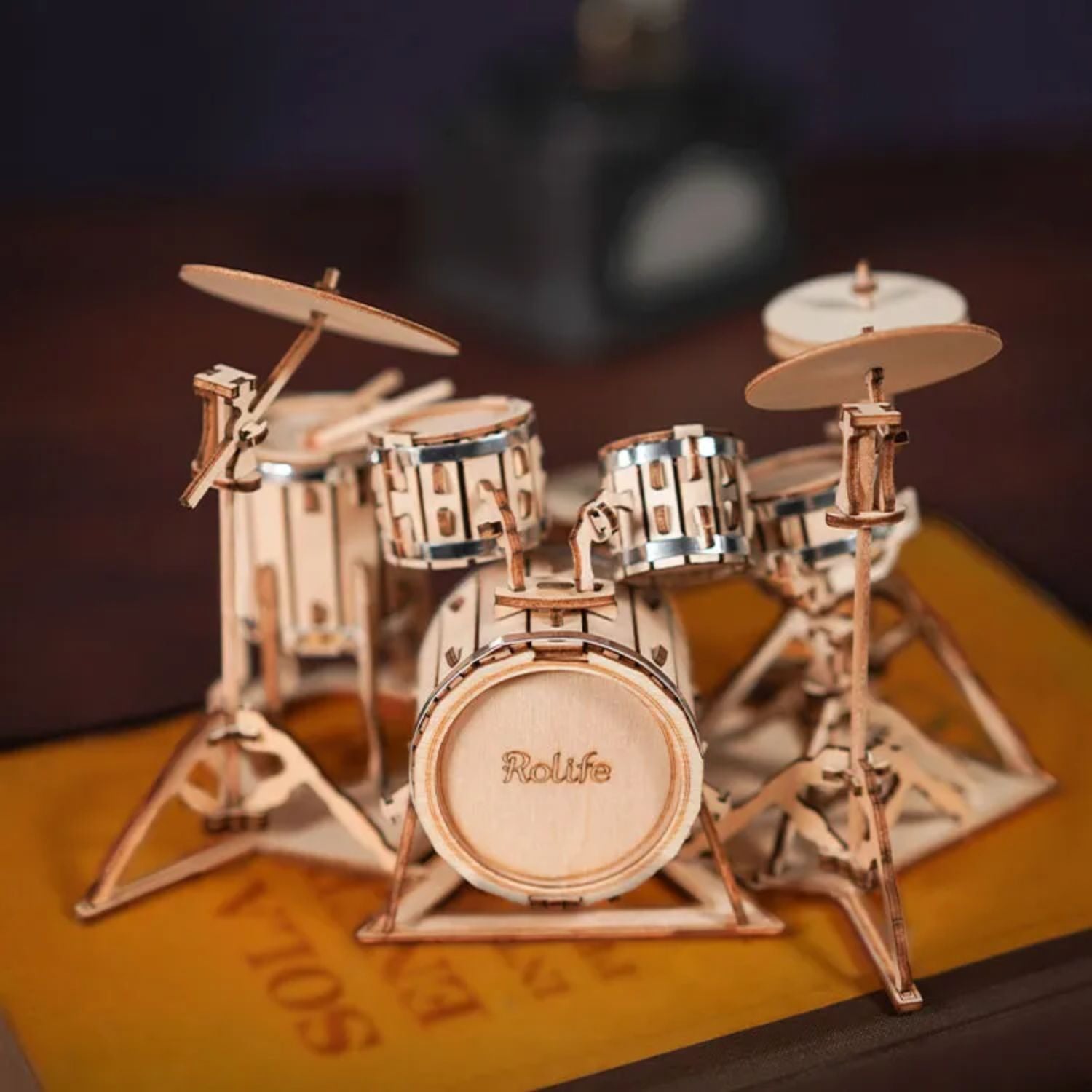 3-2673 スワロフスキー　ミニチュアハイヒール・楽器5点セット Puzzle 3D Armable Drum Kit Batería Rolife – Dibu Chile