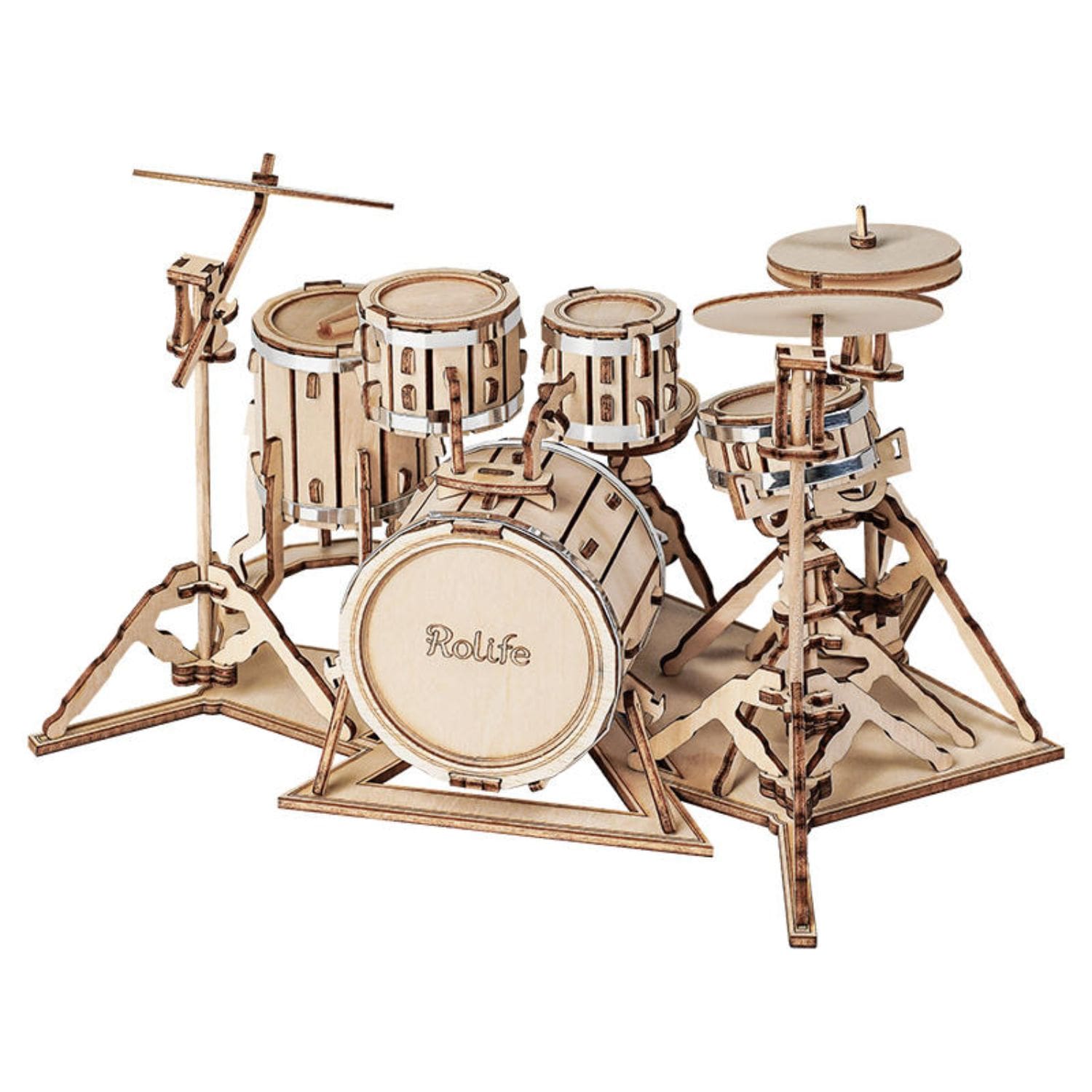Puzzle 3D Armable Drum Kit Batería Rolife – Dibu Chile