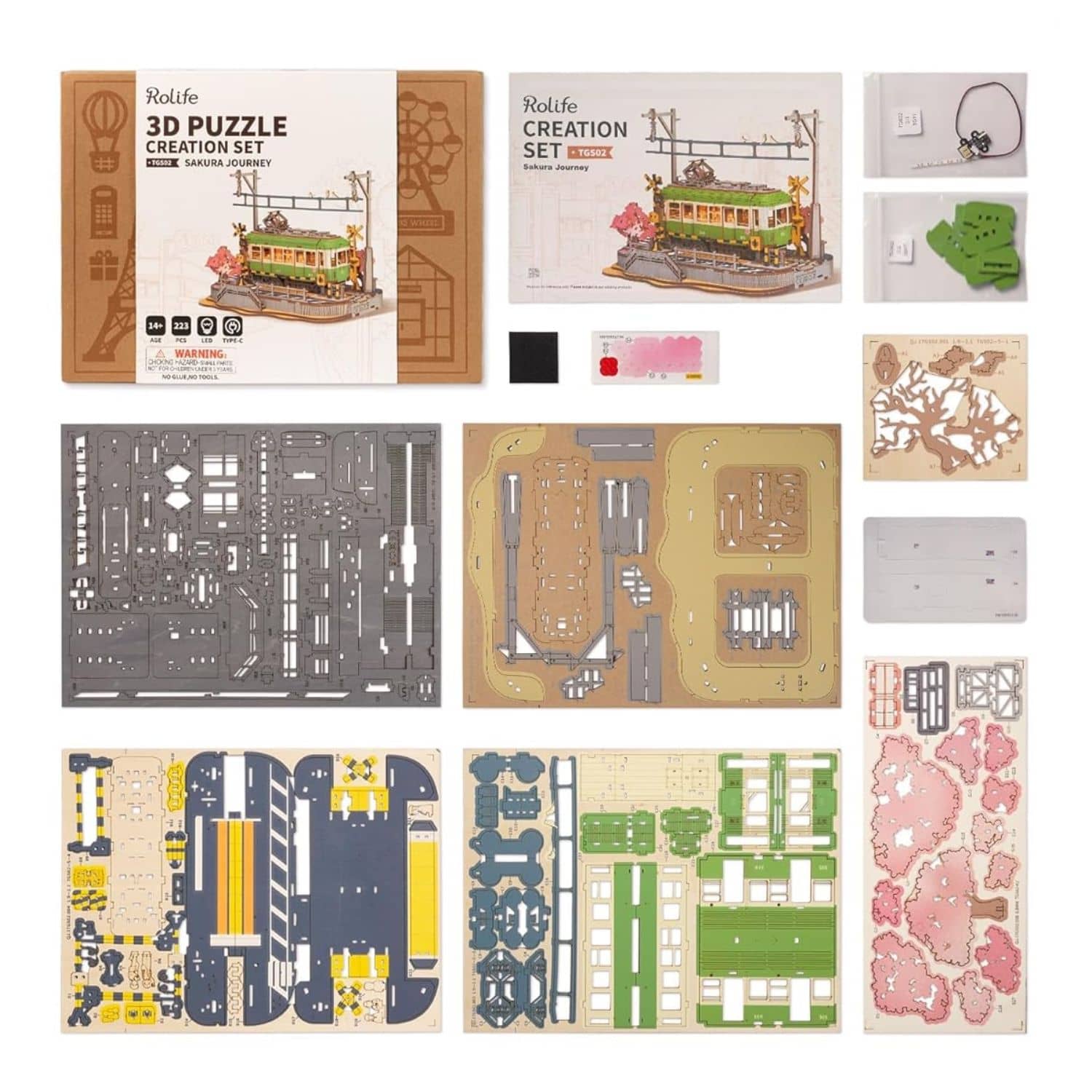 sakura　５台セット（１） Puzzle 3D Armable Sakura Journey Rolife – Dibu Chile