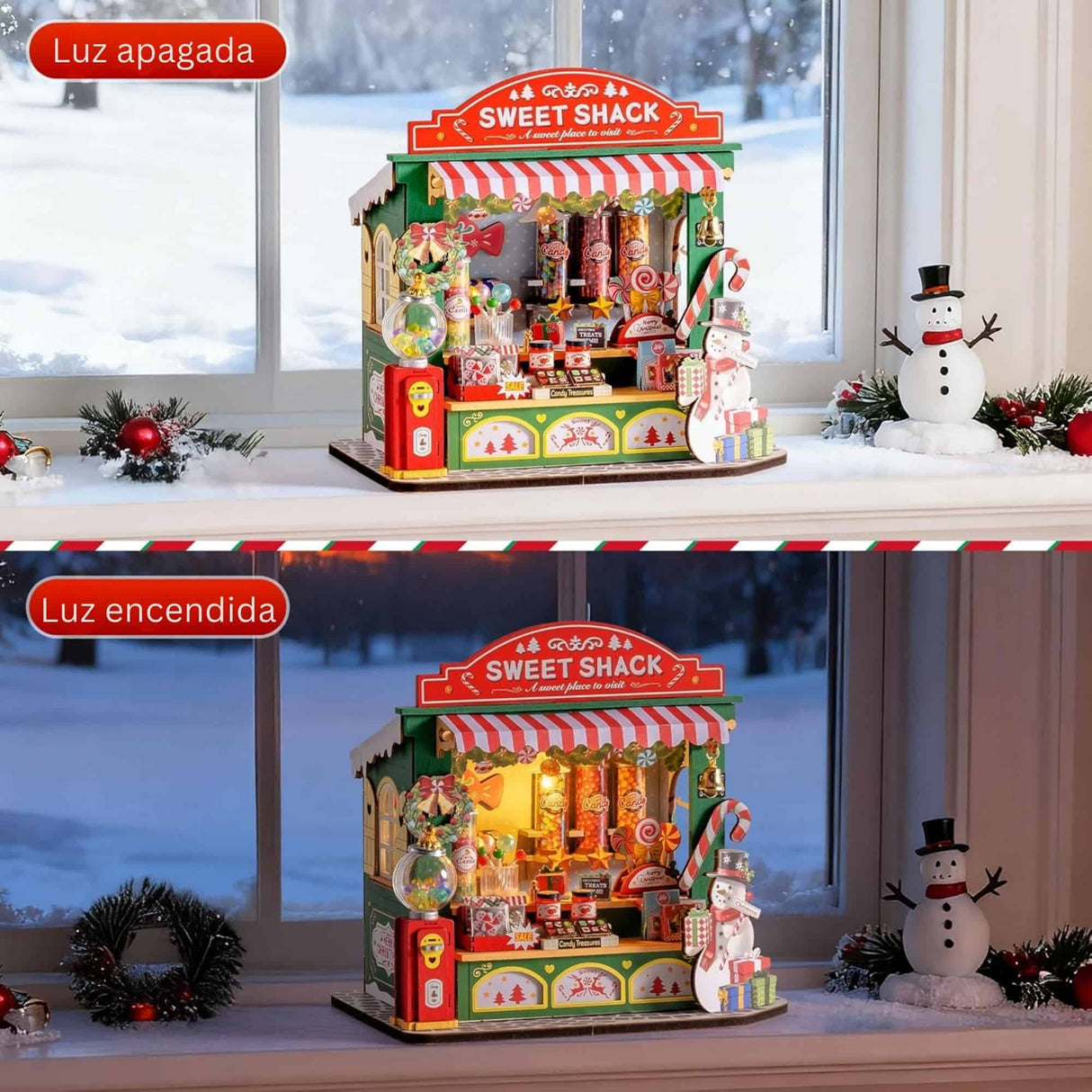 Rolife Secret World - Miniatura Armable Christmas Candy Stand