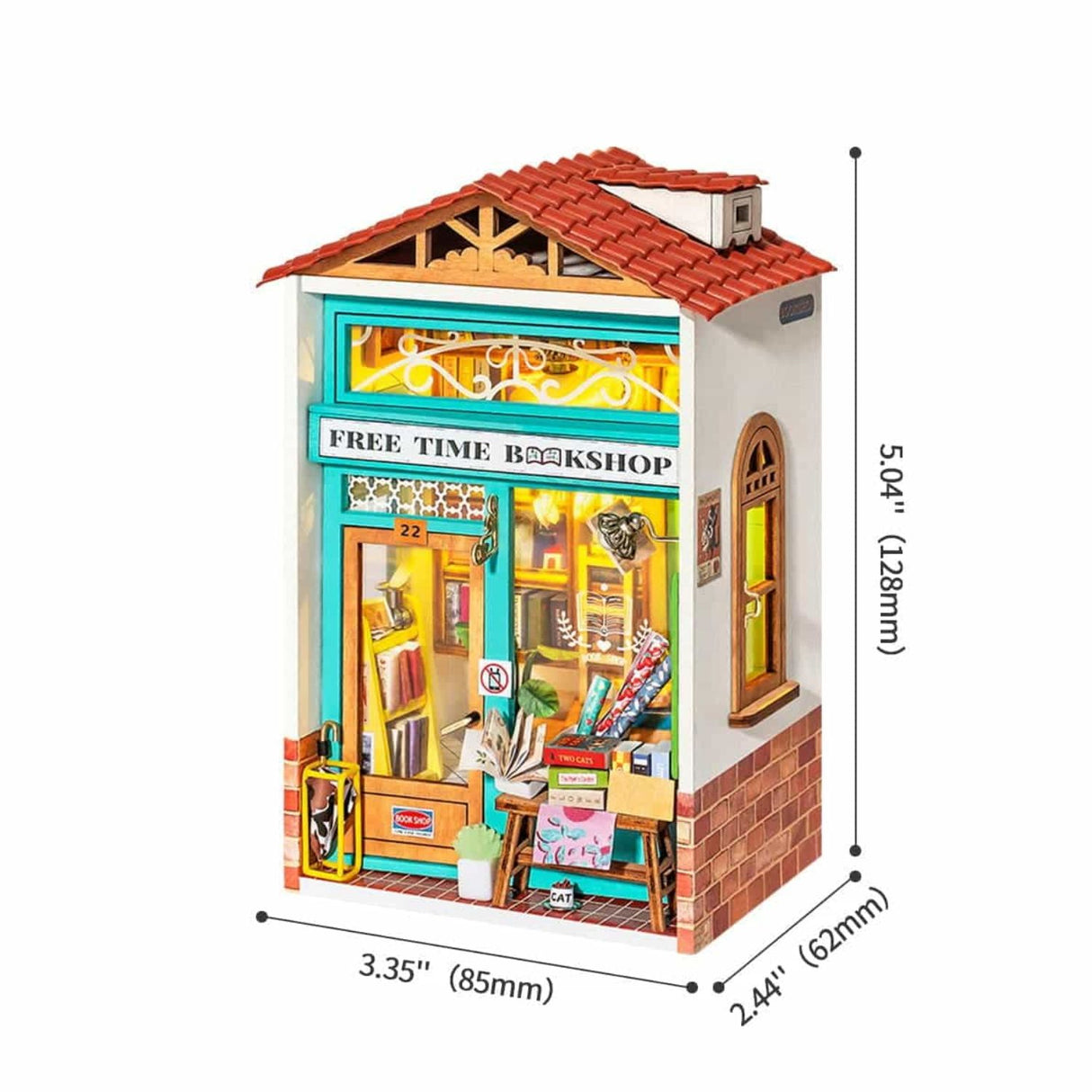 Rolife Secret World - Miniatura Armable Free Time Bookshop