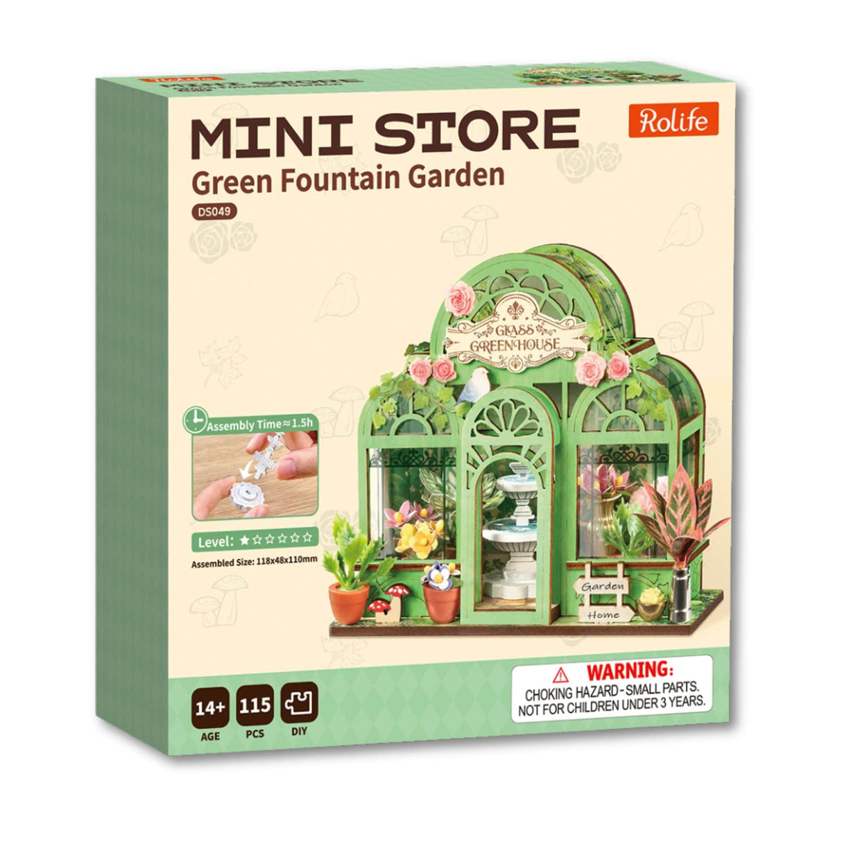 Rolife Secret World - Miniatura Armable Green Fountain Garden
