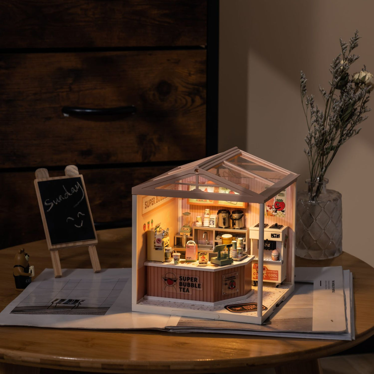 Rolife Super Creator - Casas Miniatura Double Joy Bubble Tea