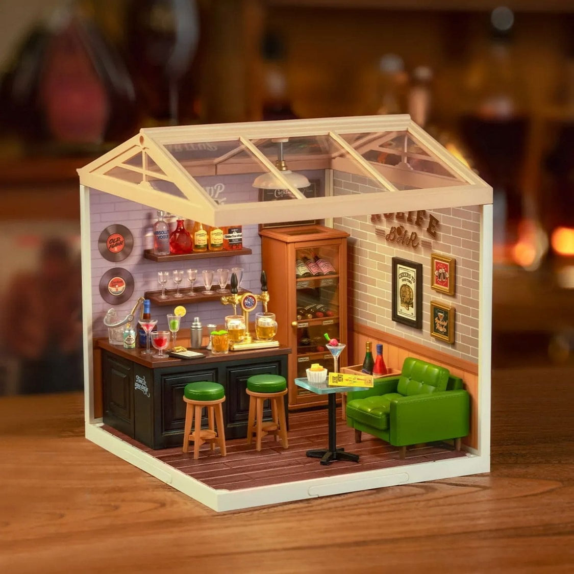 Rolife Super Creator Honey Tea Lounge - Kit Casa In Miniatura Fai Da Te Per Adulti E Ragazzi