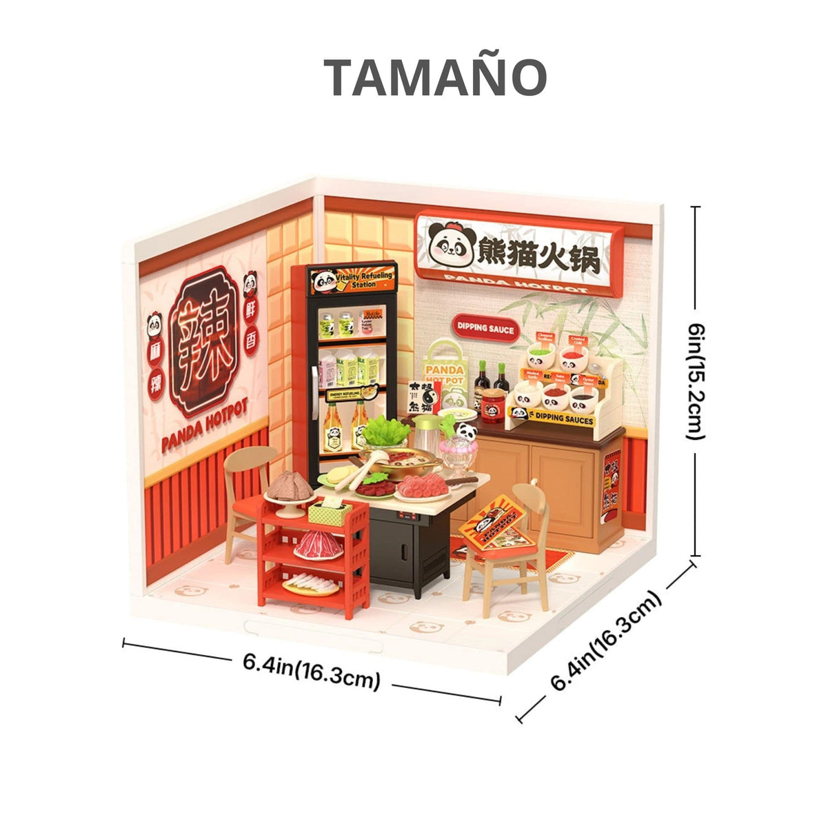 Rolife Super Creator - Casas Miniatura Panda Hot Pot