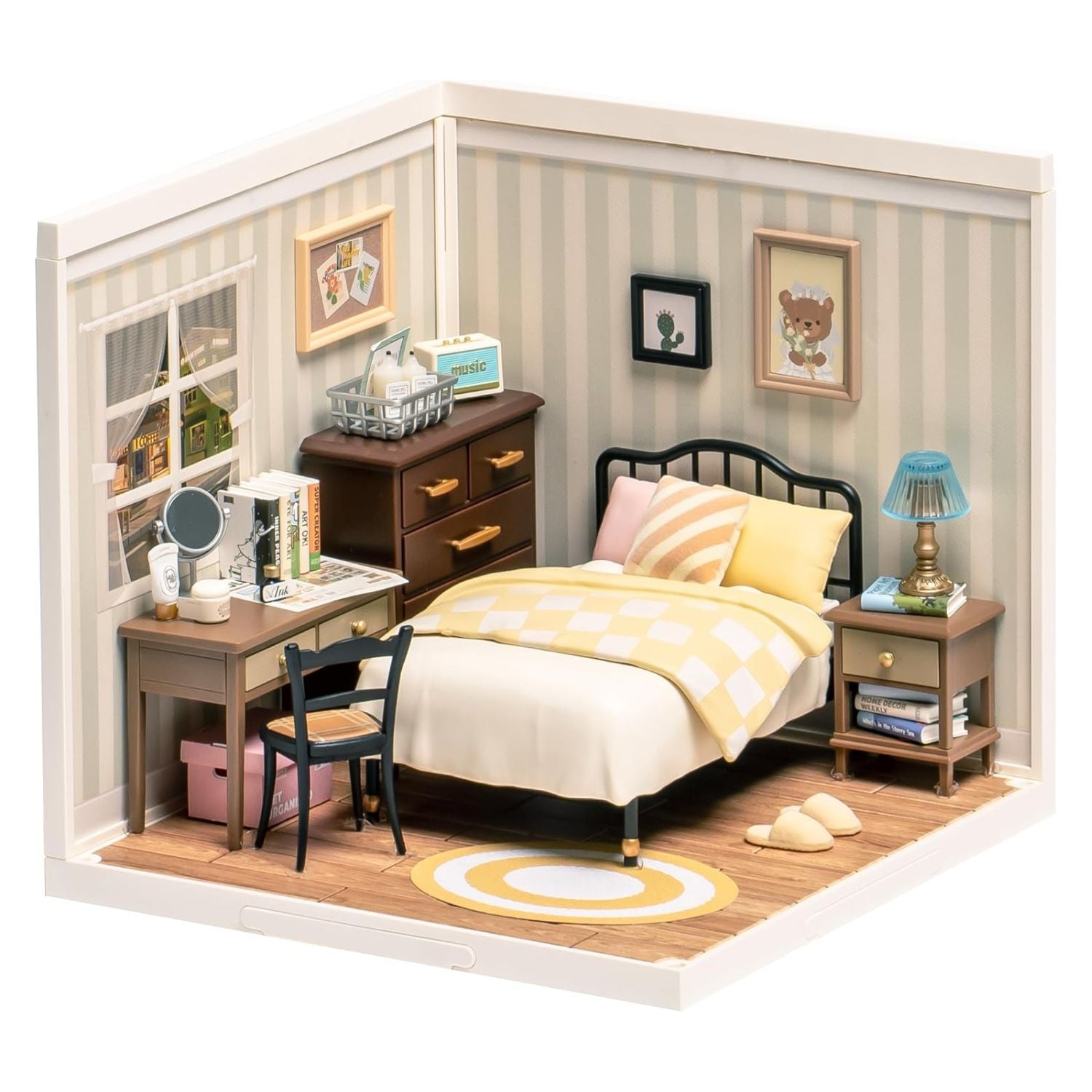 Rolife Kit Casa In Miniatura Super Creator - Happy Meals Kitchen - Modellino Espandibile Con Scatto