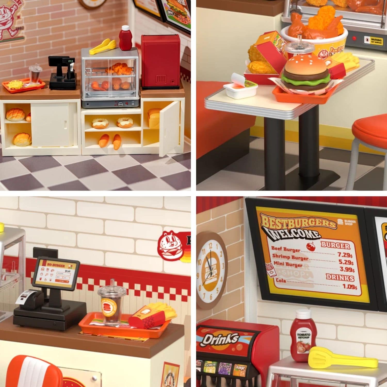 Casa Miniatura Rolife Super Creator Yum Yum Burgers – Dibu Chile