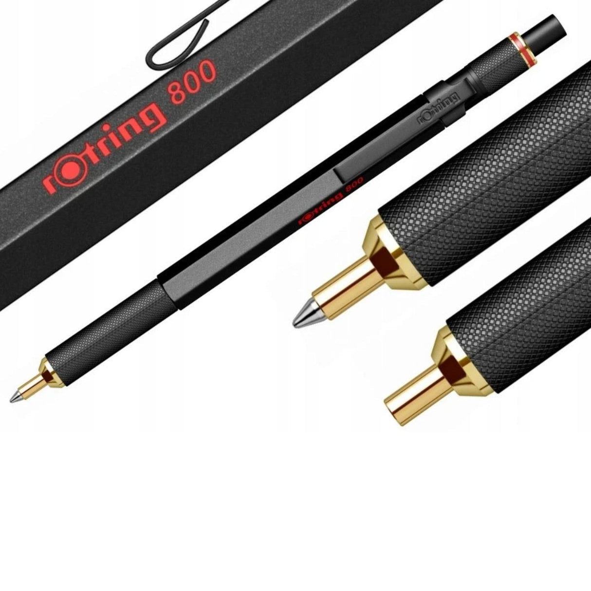 Rotring 800 - Bolígrafo Punta Media Cuerpo Negro