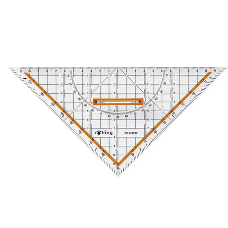 Rotring Centro - Escuadra Geométrica con Empuñadura Removible