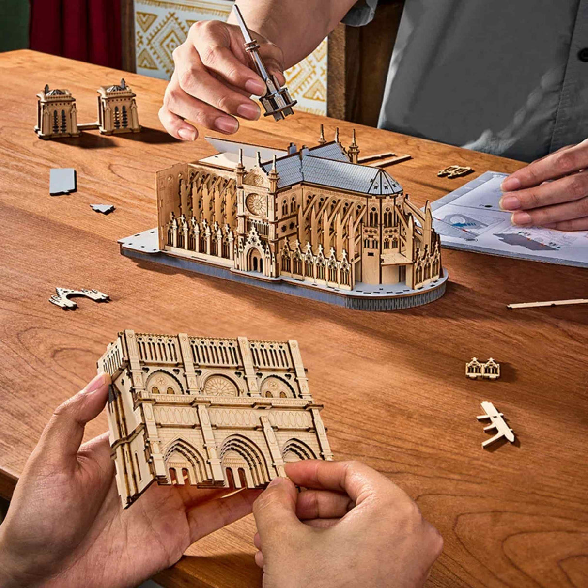 Rowood - Puzzle 3D de Madera Paris Cathedral