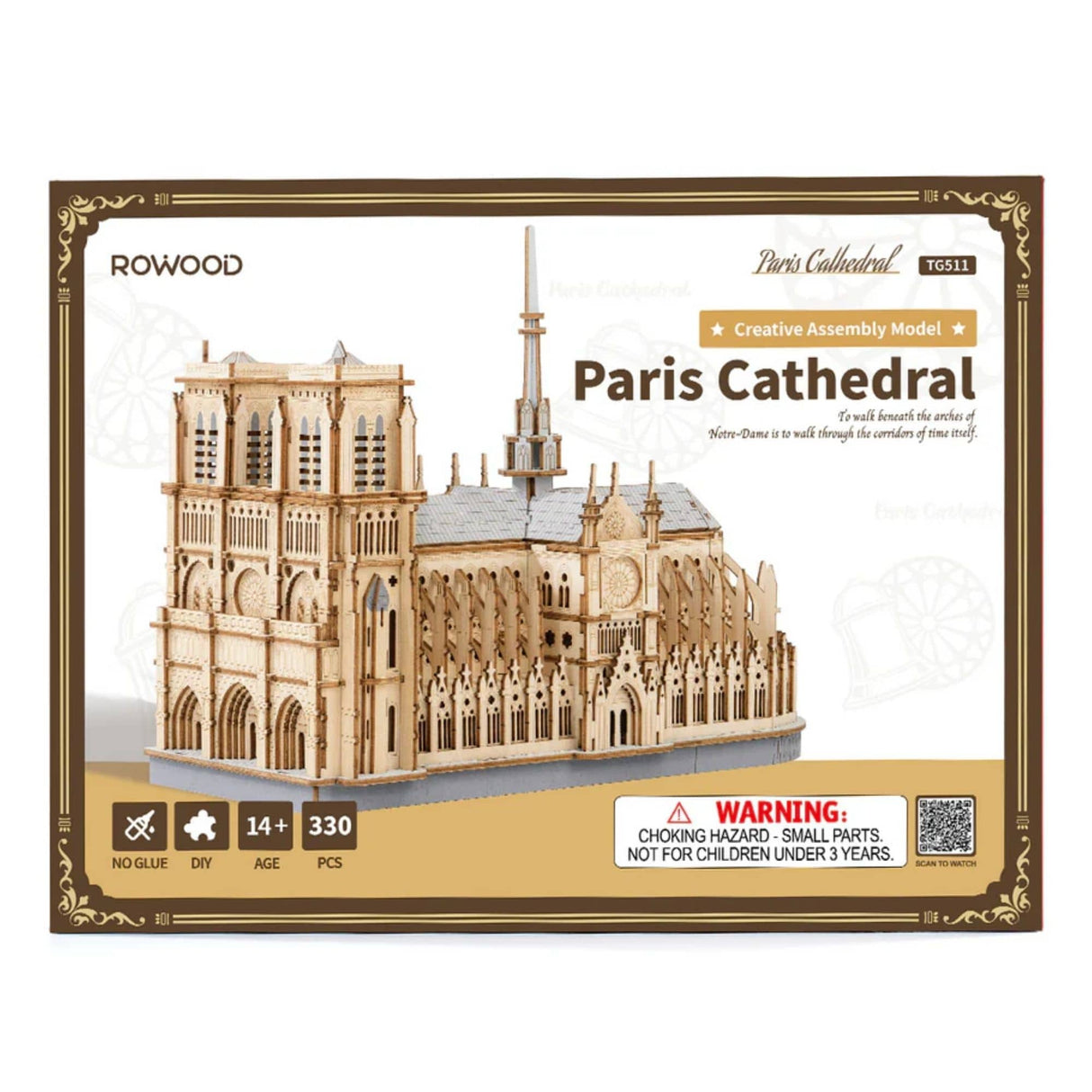 Rowood - Puzzle 3D de Madera Paris Cathedral