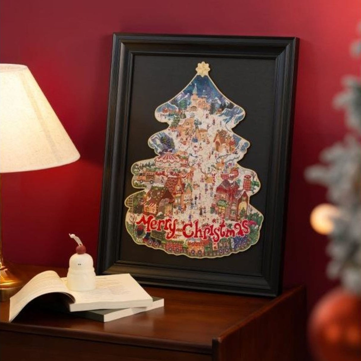 Rowood - Puzzle de Madera Christmas Town