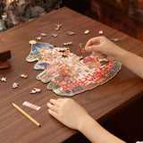 Rowood - Puzzle de Madera Christmas Town