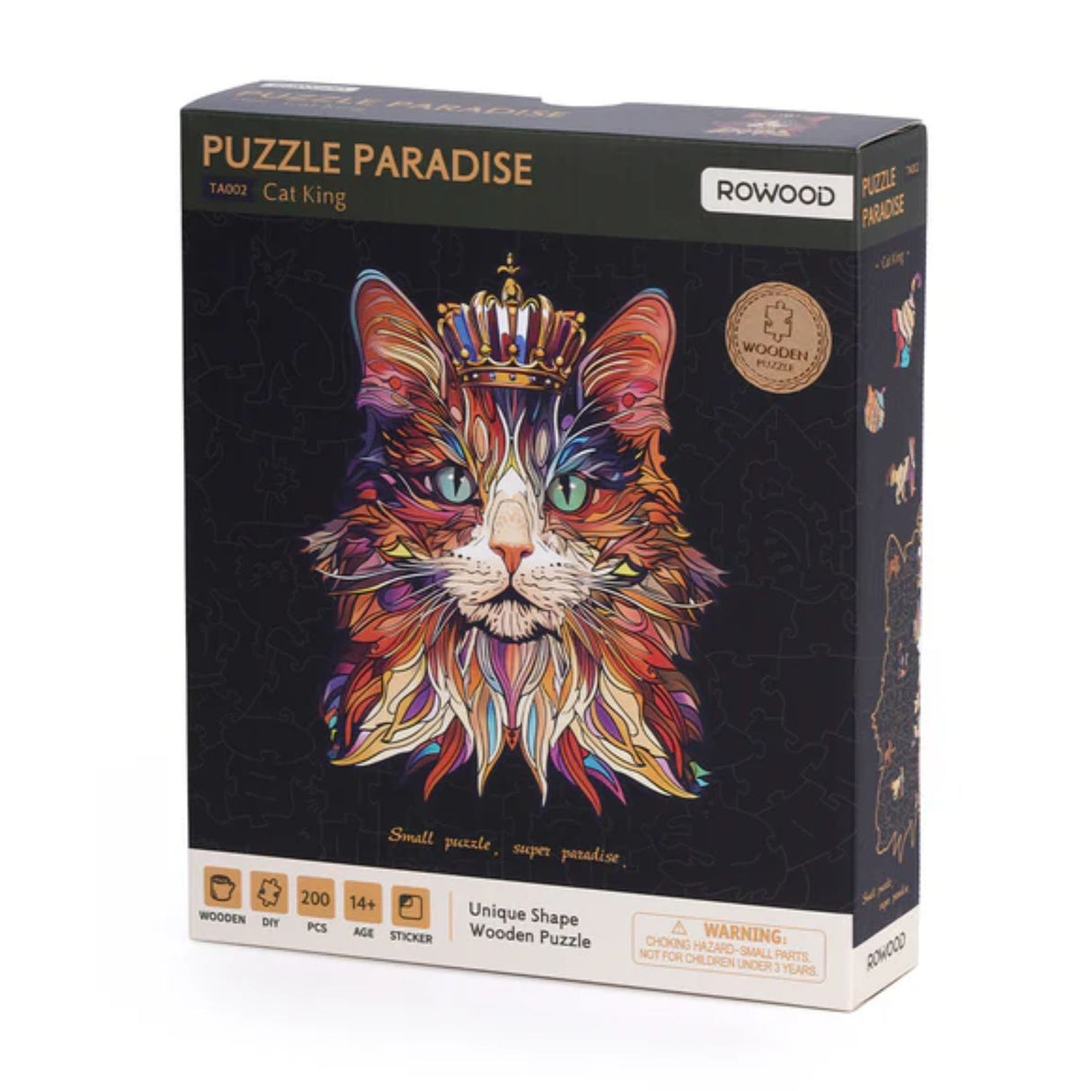 Rowood - Puzzle de Madera King Cat