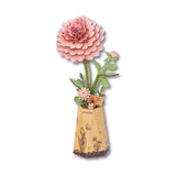 Rowood Wooden Bloom Craft - Miniatura Armable Flor Pink Dahlia