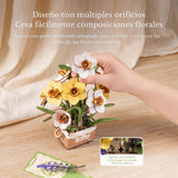 Rowood Wooden Bloom Craft - Miniatura Armable Flor Narcissus