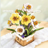 Rowood Wooden Bloom Craft - Miniatura Armable Flor Narcissus