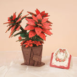 Rowood Wooden Bloom Craft - Miniatura Armable Flor Poinsettia