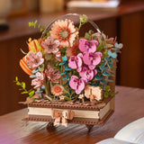 Rowood Wooden Bloom Craft - Miniatura Armable Flor Wooden Blooming Book