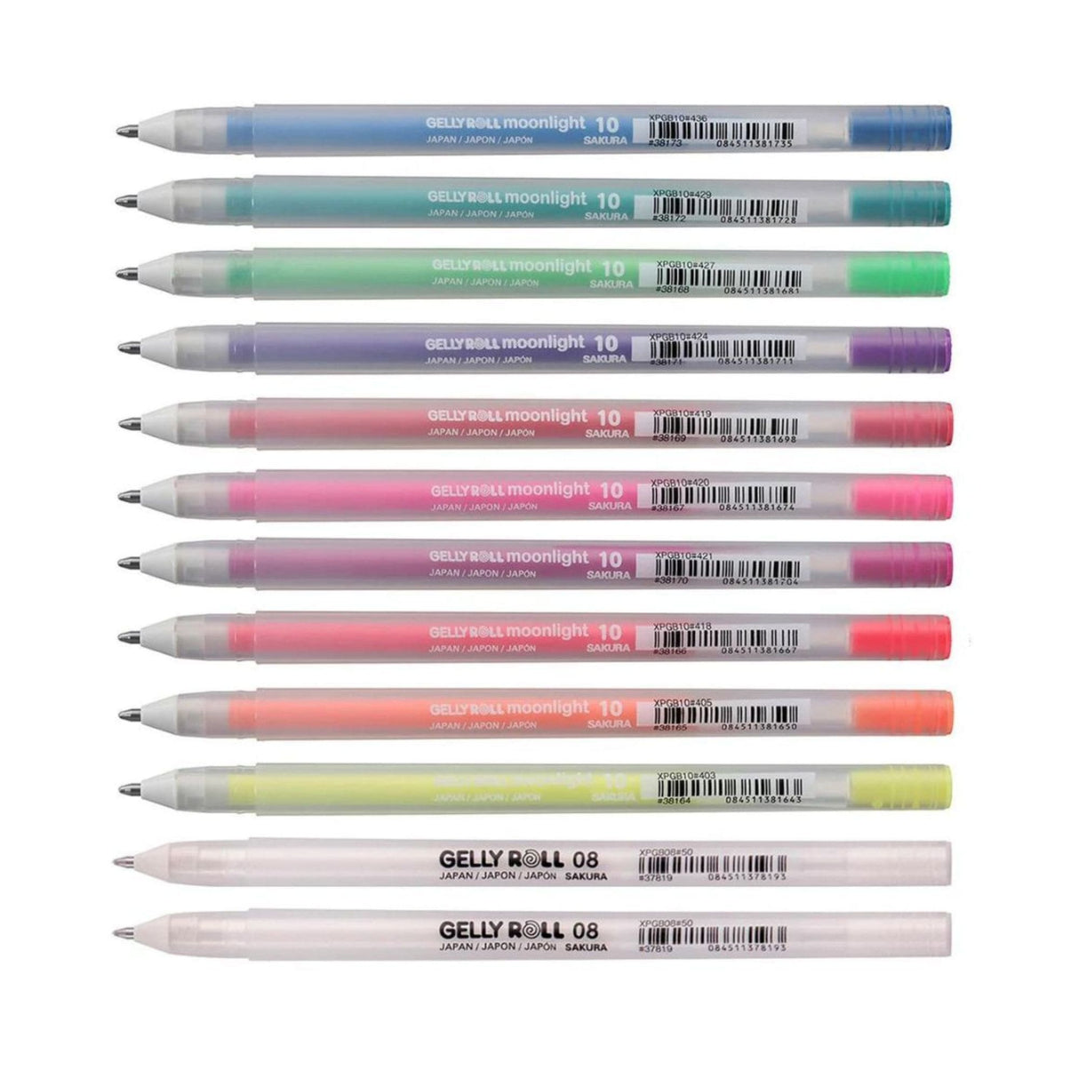 Sakura Gelly Roll - Set 12 Lápices Tinta Gel Moonlight and White