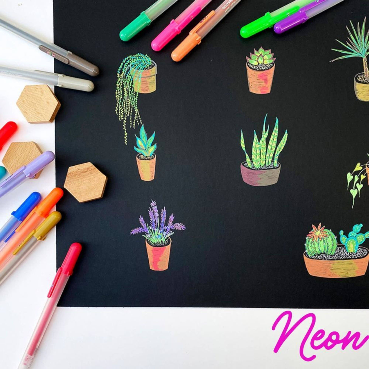 Sakura Gelly Roll - Set 12 Lápices Tinta Gel Moonlight and White