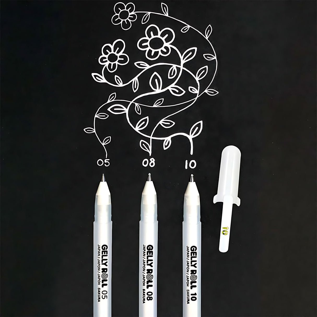 Sakura Gelly Roll - Set 3 Lápices Tinta Gel Blancos