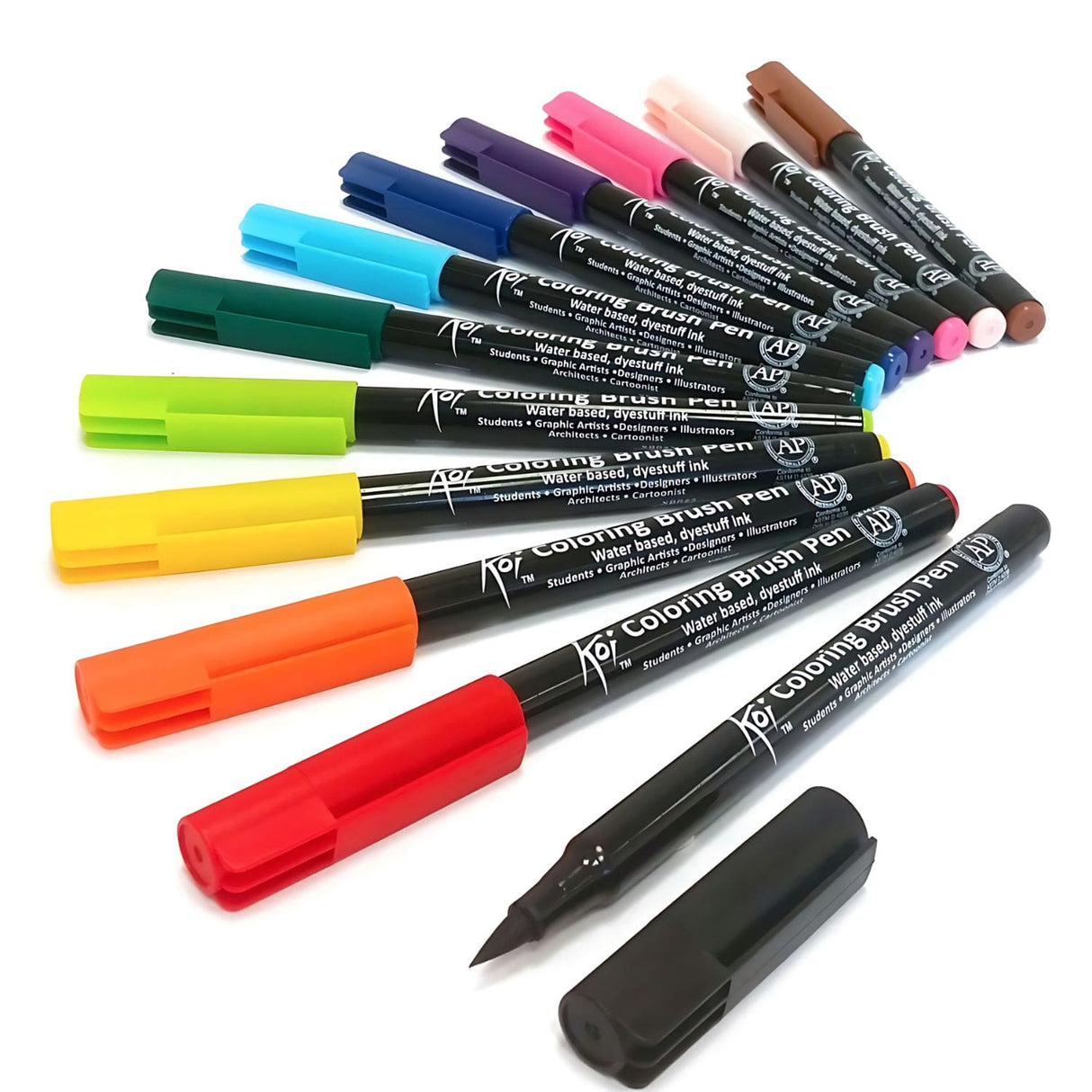 Sakura Koi - Set 12 Marcadores Coloring Brush Pens