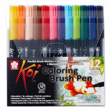 Sakura Koi - Set 12 Marcadores Coloring Brush Pens