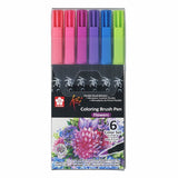 Sakura Koi - Set 6 Marcadores Coloring Brush Pens Flowers (Flores)