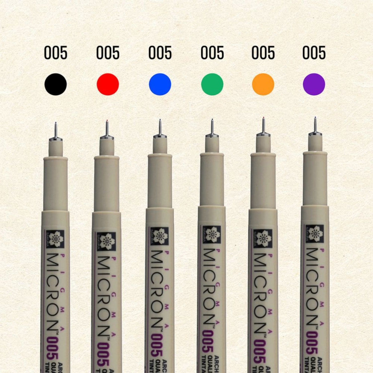 Sakura Pigma Micron - Set 6 Tiralíneas Color Sketch Set 005