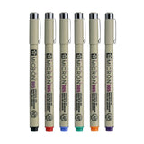 Sakura Pigma Micron - Set 6 Tiralíneas Color Sketch Set 005