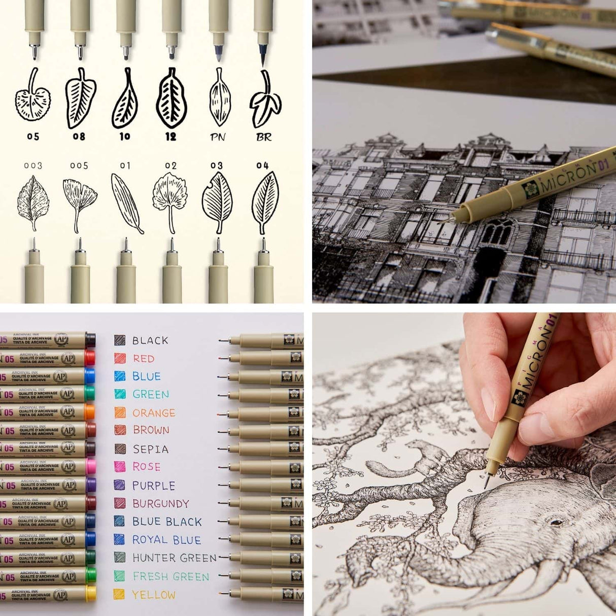 Sakura Pigma Micron - Set 6 Tiralíneas Color Sketch Set 005