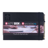 Sakura Sketch Note Book - Sketchbook Papel Blanco/Crema 80 Hojas, 140 g/m2 + Pigma PN