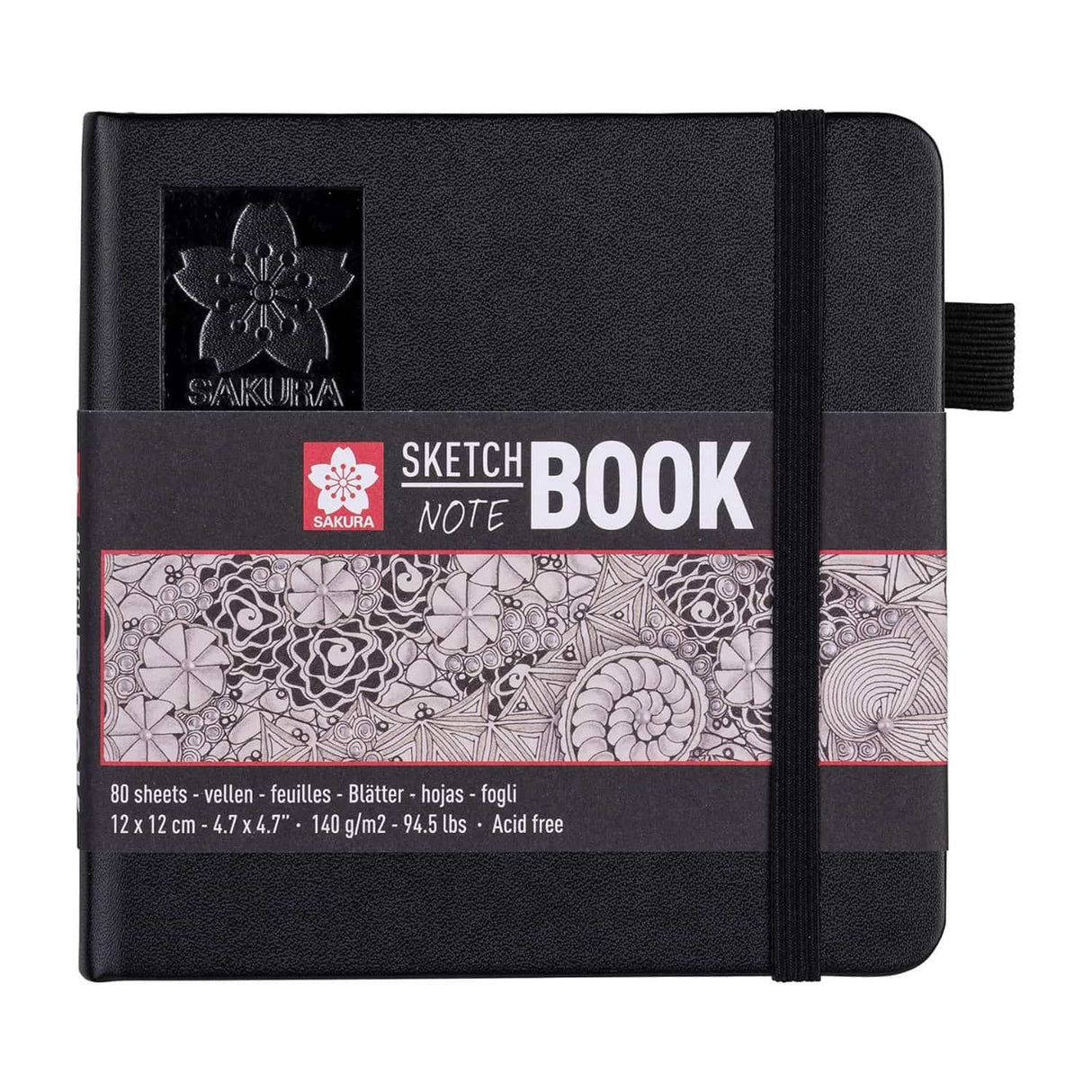 Sakura Sketch Note Book - Sketchbook Papel Blanco/Crema 80 Hojas, 140 g/m2