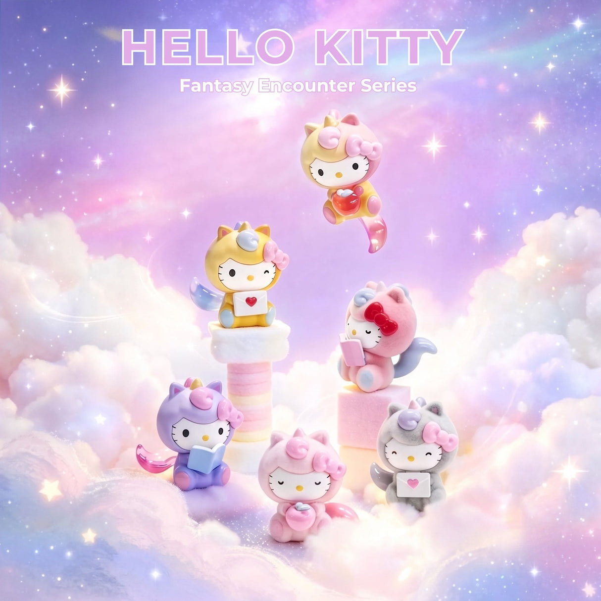Sanrio - Blind Box Bean Hello Kitty Style Fantasy Encounter Series