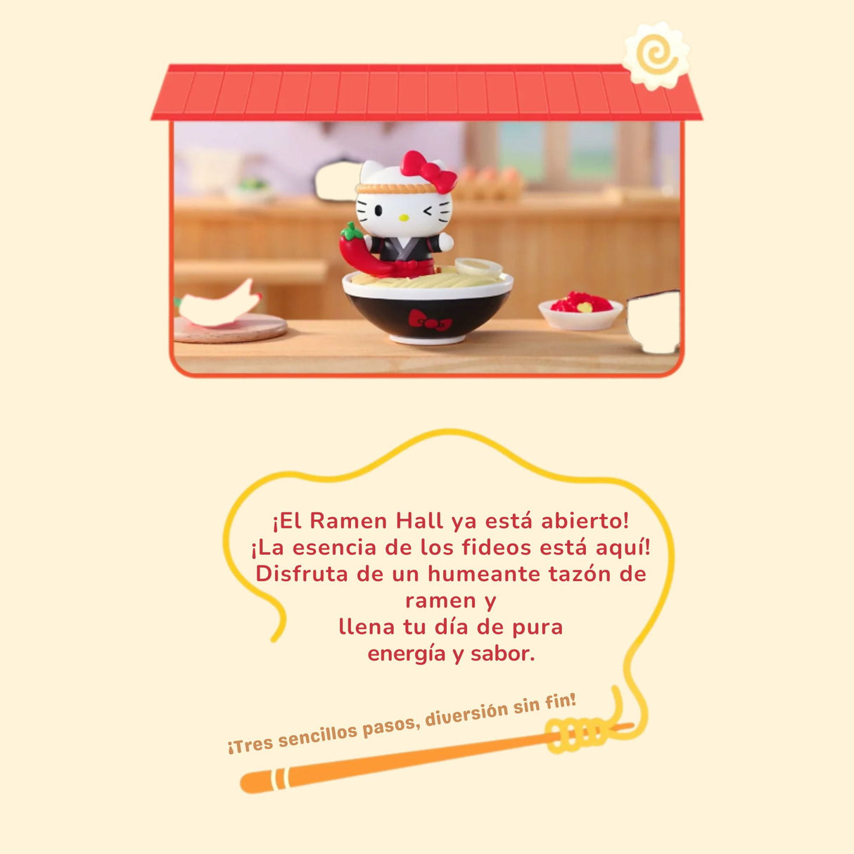 Sanrio - Blind Box Bean Hello Kitty Style Ramen Hall Series