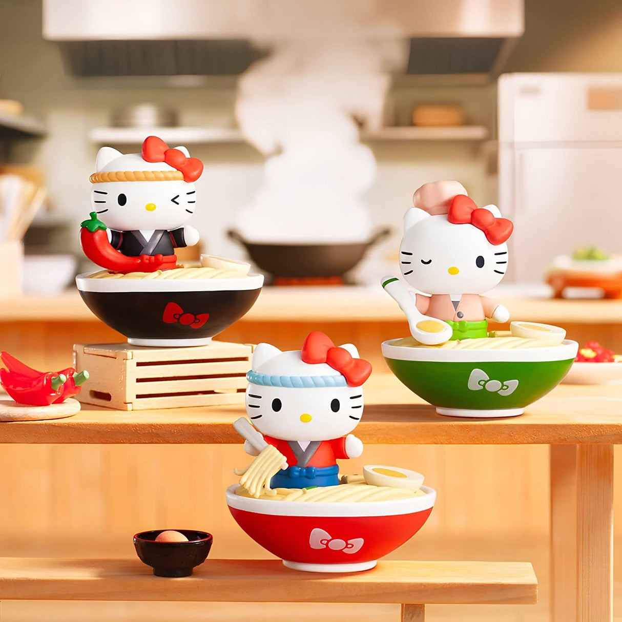 Sanrio - Blind Box Bean Hello Kitty Style Ramen Hall Series