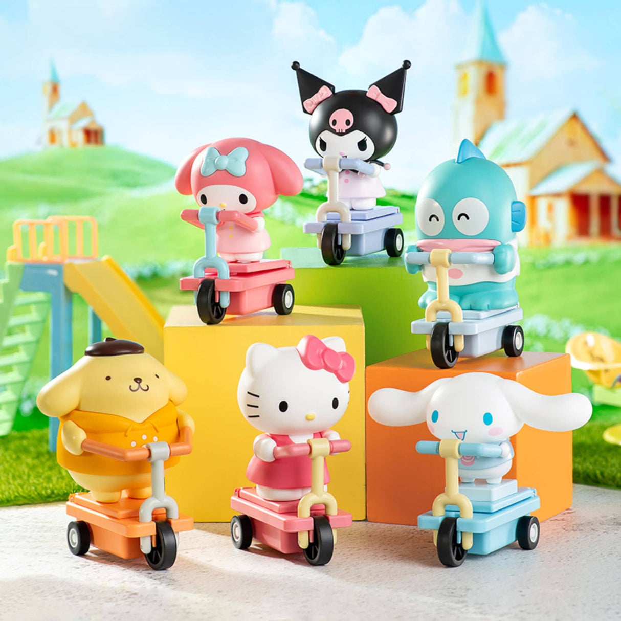 Sanrio - Blind Box Funny Movable Toy Scooter Series