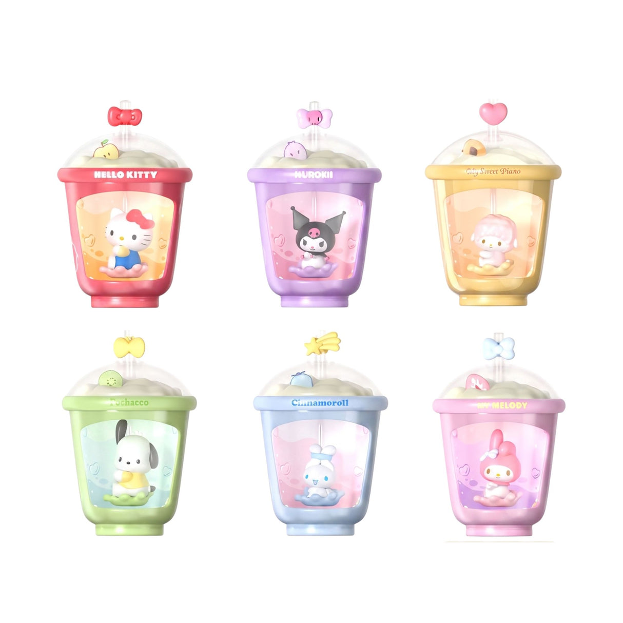 Sanrio - Blind Box Light-up Toy Sanrio Characters Milk Tea Cup Series
