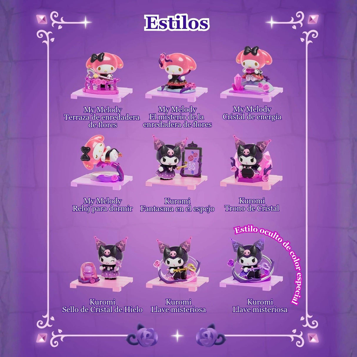 Sanrio - Blind Box Mini Box Pro My Melody & Kuromi Floral Secret Realm