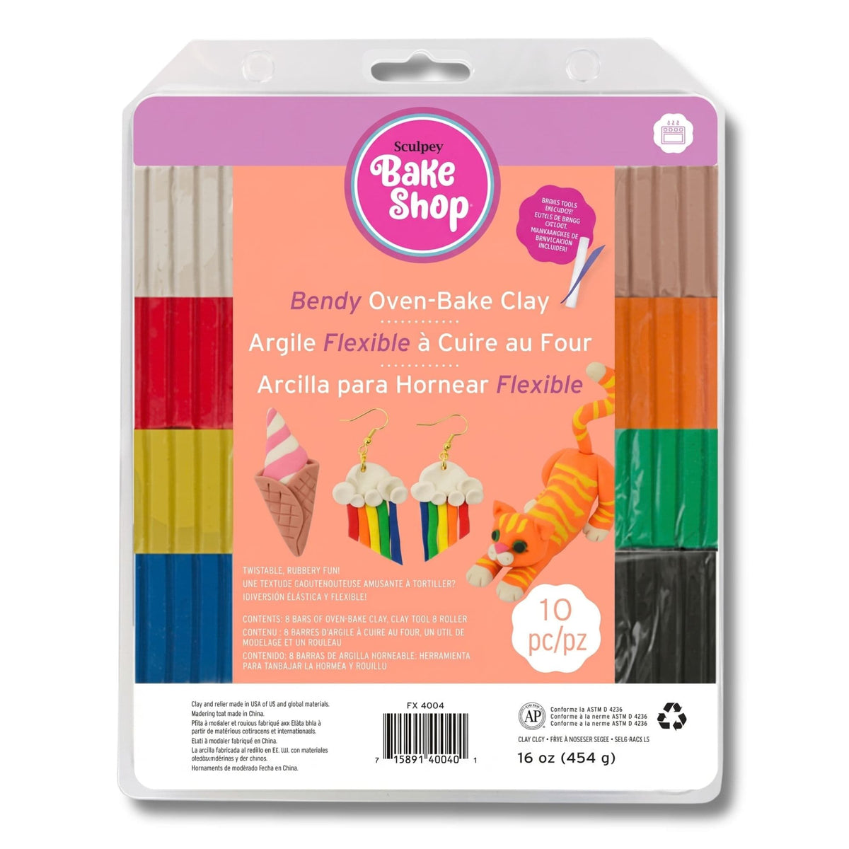 Sculpey Bake Shop - Kit Arcilla Polimérica 10 Piezas