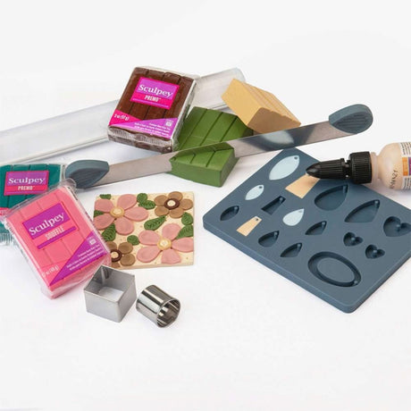 Sculpey Tools - Kit Herramientas Super Cortadores con Mangas para Arcilla 7 Piezas
