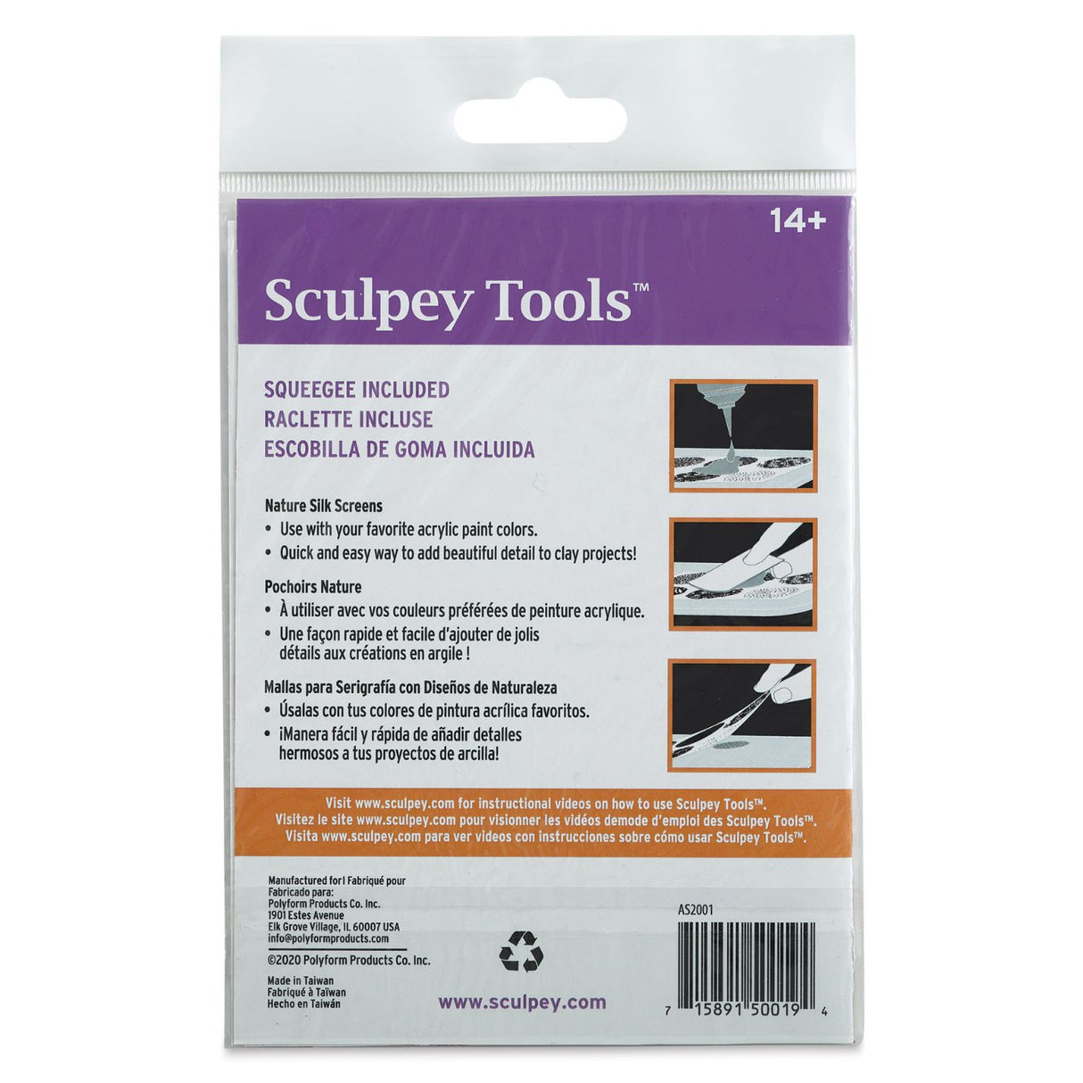 Sculpey - Malla para Serigrafía para Arcilla Naturaleza