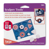 Sculpey Tools - Moldes para Arcilla Horneable de Silicona Figuras Convexas