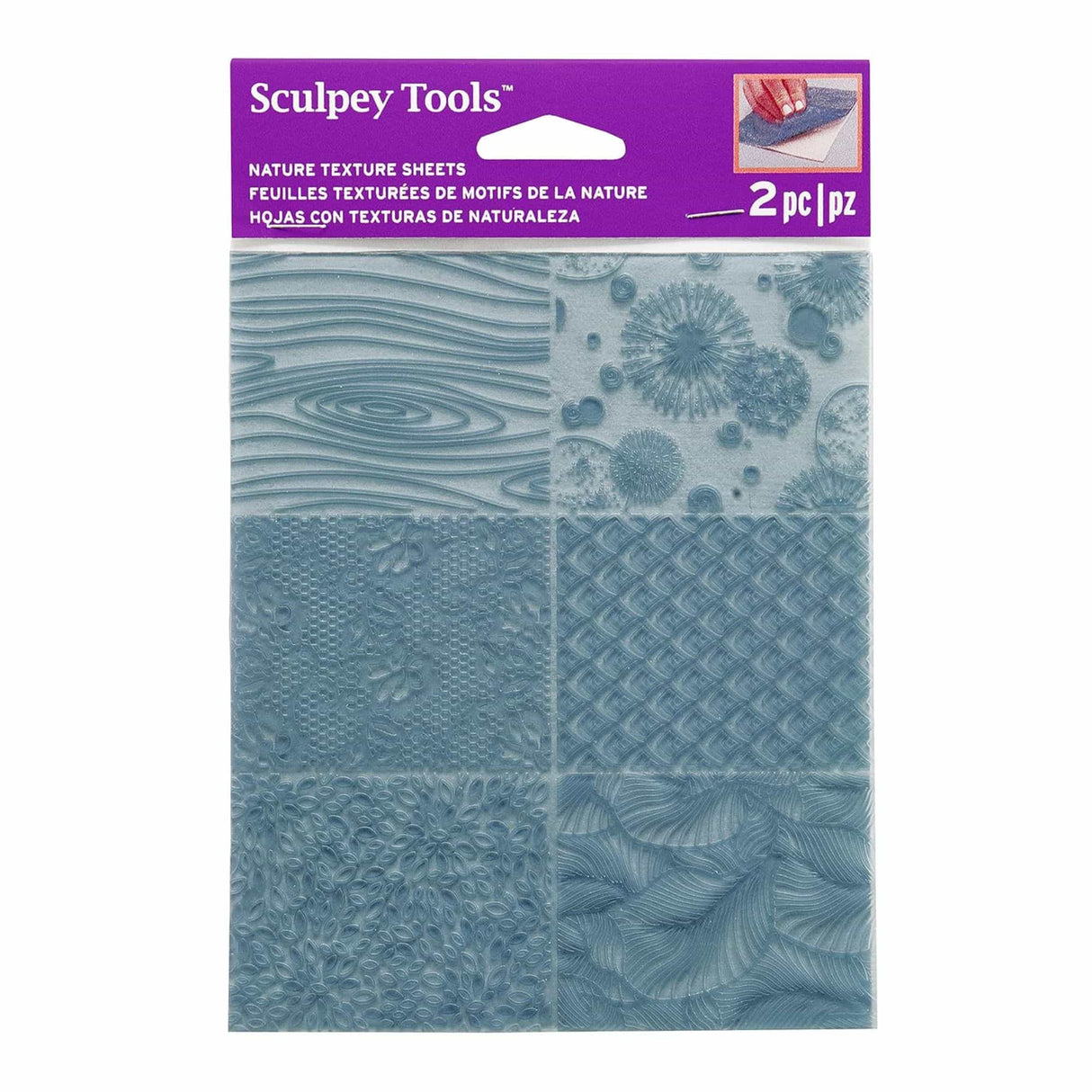 Sculpey - Placa de Texturas para Arcilla Naturaleza