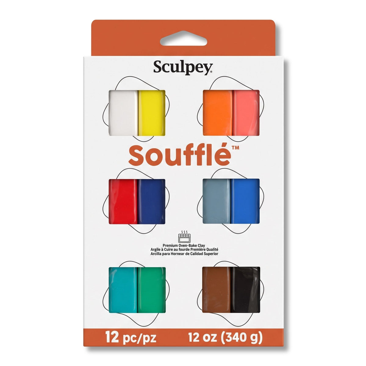 Sculpey Soufflé - Set 12 Arcilla Polimérica Multipack 312 g