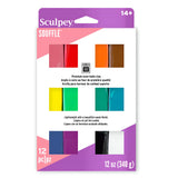Sculpey Soufflé - Set 12 Arcilla Polimérica Multipack 312 g