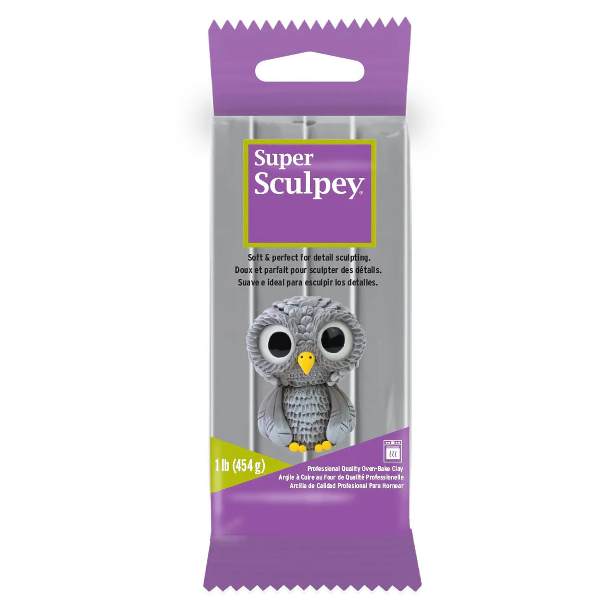 Sculpey Super - Arcilla Polimérica Gray 1 lb (454 g)