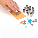 Sculpey Tools - Set 12 Herramientas Mini Cortadores de Metal Formas Geométricas